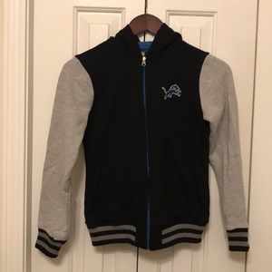 Girls NFL Team Apparel Detroit Lions Hoodie Sz M
